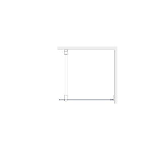 Dušo sienelė Brasta Glass DORA 1295-1298x2000 skaidrus stiklas