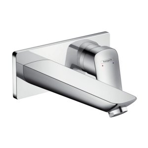 Praustuvo maišytuvas HANSGROHE Logis 195, iš sienos, su neužsidarančiu dugno vožtuvu