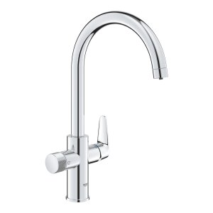 Plautuvės maišytuvas GROHE Blue Baucurve C su filtravimo funkcija, chromo spalvos 