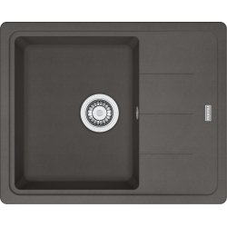 Fragranito plautuvė Franke BASIS BFG611-62 su ekscentriniu ventiliu, pasukama rankenėle, universali pagal dėjimo būdą, spalva - tamsiai pilka (slate grey)