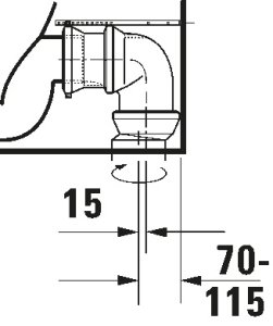 WC puodas D-Neo Rimless Washdown, be bakelio