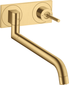 Plautuvės maišytuvas AXOR Uno, potinkinis, šlifuoto aukso spalvos (Brushed Gold Optic)