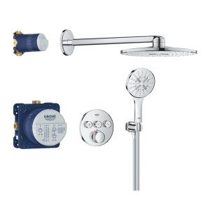Potinkinis termostatinis dušo komplektas Grohe Smartcontrol su apvalia SmartActive galva 310 2 srovių