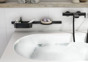 Vonios aksesuarų rinkinys Hansgrohe WallStoris, matinis juodas