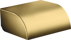 Tualetinio popieriaus laikiklis AXOR Universal Circular su dangteliu, poliruoto aukso spalva (Polished Gold Optic)