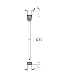 Dušo žarna GROHE Silverflex 1,75m