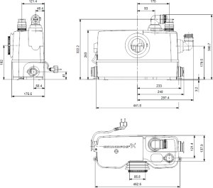 Perpumpavimo stotelė nuotekoms Grundfos Sololift2 WC-3; 0,62kW