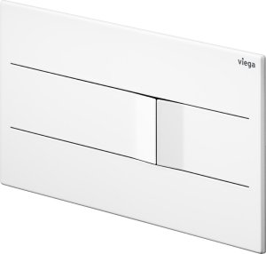 WC mygtukas  Viega Prevista Visign for More 201, baltas nerūdijantis plienas