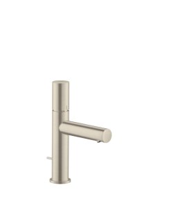 Praustuvo maišytuvas AXOR Uno zero handle 110, su svirtiniu (pop-up) dugno vožtuvu, šlifuoto nikelio spalvos (Brushed Nickel)
