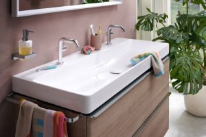 Praustuvas Hansgrohe Xelu Q, 1200x480x80 mm, su SmartClean danga