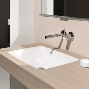 Praustuvas Laufen PRO S 550x380x170 mm, įmontuojamas iš apačios, be angos maišytuvui, spalva - balta LCC (LAUFEN Clean Coat)