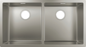 Nerūdijančio plieno plautuvė Hansgrohe S719-U765, montuojama iš apačios, 370/370 mm