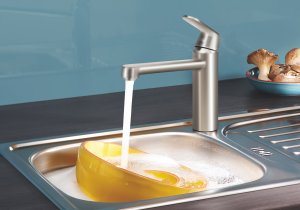 Plautuvės maišytuvas GROHE Eurosmart Cosmopolitan, nerūdijančio plieno spalvos 