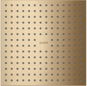 Dušo galva AXOR ShowerSolutions 250/250 2jet, įleidžiama, šlifuotos bronzos spalvos (Brushed Bronze)