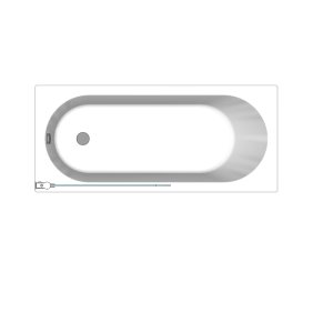 Vonios sienelė Brasta Glass MAJA 795-808x1500 matinis stiklas