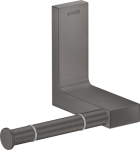 Tualetinio popieriaus laikiklis AXOR Universal Rectangular, šlifuoto juodo chromo spalva (Brushed Black Chrome)