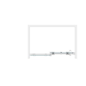Dušo sienelė Brasta Glass GABIJA 1090-1110x2000 matinis stiklas