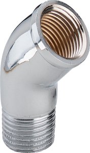 Alkūnė vidus/išorė 1/2" 45 ° chromas (Viega)