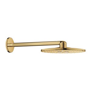 Dušo galva GROHE Rainshower SmartActive 310 su 430 mm alkūne iš sienos, 2 srovės, aukso spalvos (Cool Sunrise)
