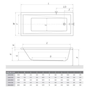 Vonia Kubic Neo Slim 160x70