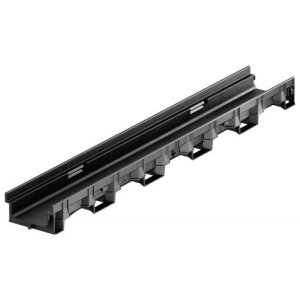 Plastikinis latakas XtraDrain su plastikine briauna 1m