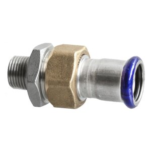Sujungimas išardomas presuojamo nerūdijančio plieno išoriniu sriegiu 15x1/2" (AISI316)