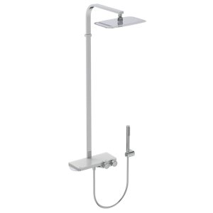 Sistema dušo Ideal Standard Ceratherm S200, su termostatiniu maišytuvu su lentynėle