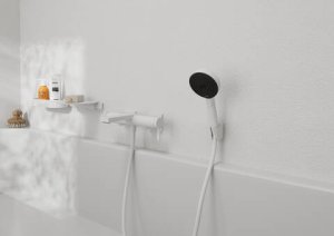 Lentyna Hansgrohe WallStoris, matinė balta 