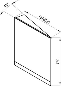 Veidrodis Ravak Oblong I 800x700 mm, su LED apšvietimu 