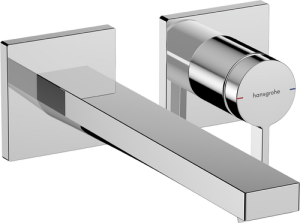 Praustuvo maišytuvas HANSGROHE Tecturis E 225 EcoSmart+, iš sienos, su neužsidarančiu dugno vožtuvu, spalva - chromo (chrome)