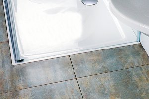 Dušo padėklas Ravak Galaxy Gigant Pro 100x80, baltos spalvos