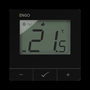 ENGO E25-BATB išmanusis termostatas, ZigBee / 868MHz, virštinkinis, su baterija 