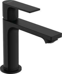Praustuvo maišytuvas HANSGROHE Rebris E 110 CoolStart, su dugno vožtuvu, spalva - juoda matinė (matt black)