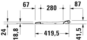 Dangtis Duravit WC D-Neo soft close