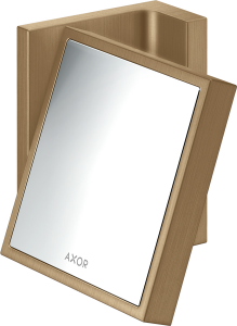 Kosmetinis veidrodis AXOR Universal Rectangular, šlifuotos bronzos spalvos (Brushed Bronze)