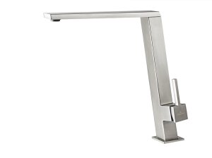 Plautuvės maišytuvas VILLEROY&BOCH Finera Square Slop nerūdijančio plieno spalvos