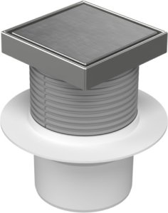 Trapas d110 Hydro nerūdijančio plieno rėmelis, Steel grotelės, vertikalus 12,5x12,5cm