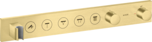 Dekoratyvinė dalis AXOR ShowerSolutions potinkiniam termostatiniam moduliui, 5 funkcijos, šlifuoto žalvario spalvos (Brushed Brass)