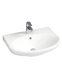 Praustuvas GUSTAVSBERG Nautic 600x460mm, su „Ceramicplus“ danga, tvirtinamas varžtais arba laikikliais