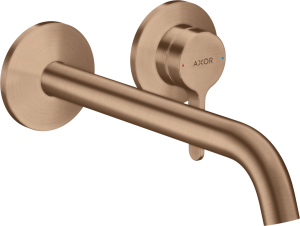 Praustuvo maišytuvas AXOR One 220 mm, iš sienos, šlifuoto raudono aukso spalvos (Brushed Red Gold)