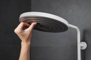 Termostatinė dušo sistema HANSGROHE Pulsify S Puro 260, 1 srovės, spalva - balta matinė (matt white)