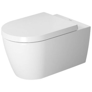 Pakabinamas unitazas Duravit Me By Starck Rimless, su lėtai užsidarančiu dangčiu, bakelis į komplektą neįeina