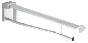 Atlenkiamas porankis Plan Care 700mm, chromas/baltas
