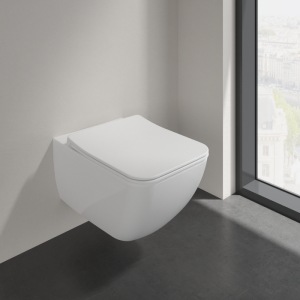 Komplektas WC VILLEROY&BOCH Venticello Direct-flush su plonu dangčiu