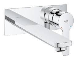 Praustuvo maišytuvas iš sienos GROHE Lineare, 207 mm ilgio, chromo spalvos 