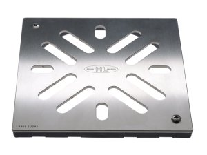 Grotelės nerūdijančio plieno su tarpine 226x226mm