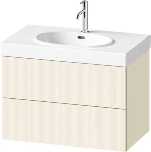 Spintelė Balcoon pakabinama 784x471, Ivory Structured Matt spalva, du stalčiai