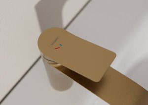 Praustuvo maišytuvas HANSGROHE Vivenis 110 CoolStart, be dugno vožtuvo, spalva - šlifuotos bronzos (brushed bronze)