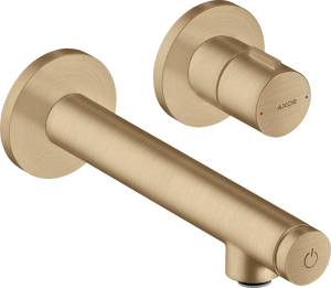 Praustuvo maišytuvas AXOR Uno Select 158 mm, iš sienos, šlifuotos bronzos spalvos (Brushed Bronze)