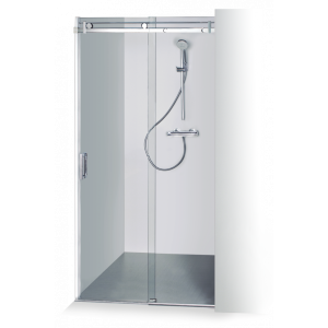 Dušo sienelė Brasta Glass GABIJA 1390-1410x2000 pilkas stiklas